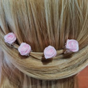Mini hajcsipesz világos pink 1 db