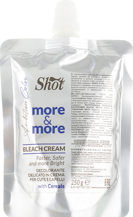 SHOT More & more szőkítőkrém 250g